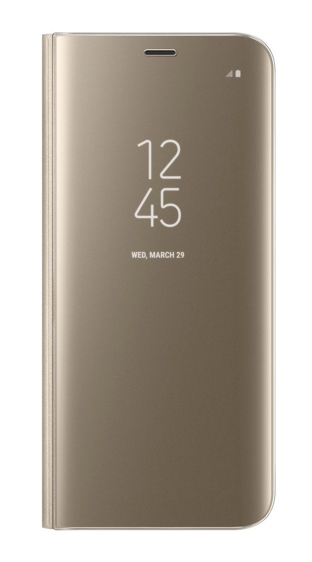 Samsung Capa Clear View para Samsung Galaxy S7 Edge (Dourado)
