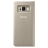 Samsung Capa Clear View para Samsung Galaxy S7 Edge (Dourado)