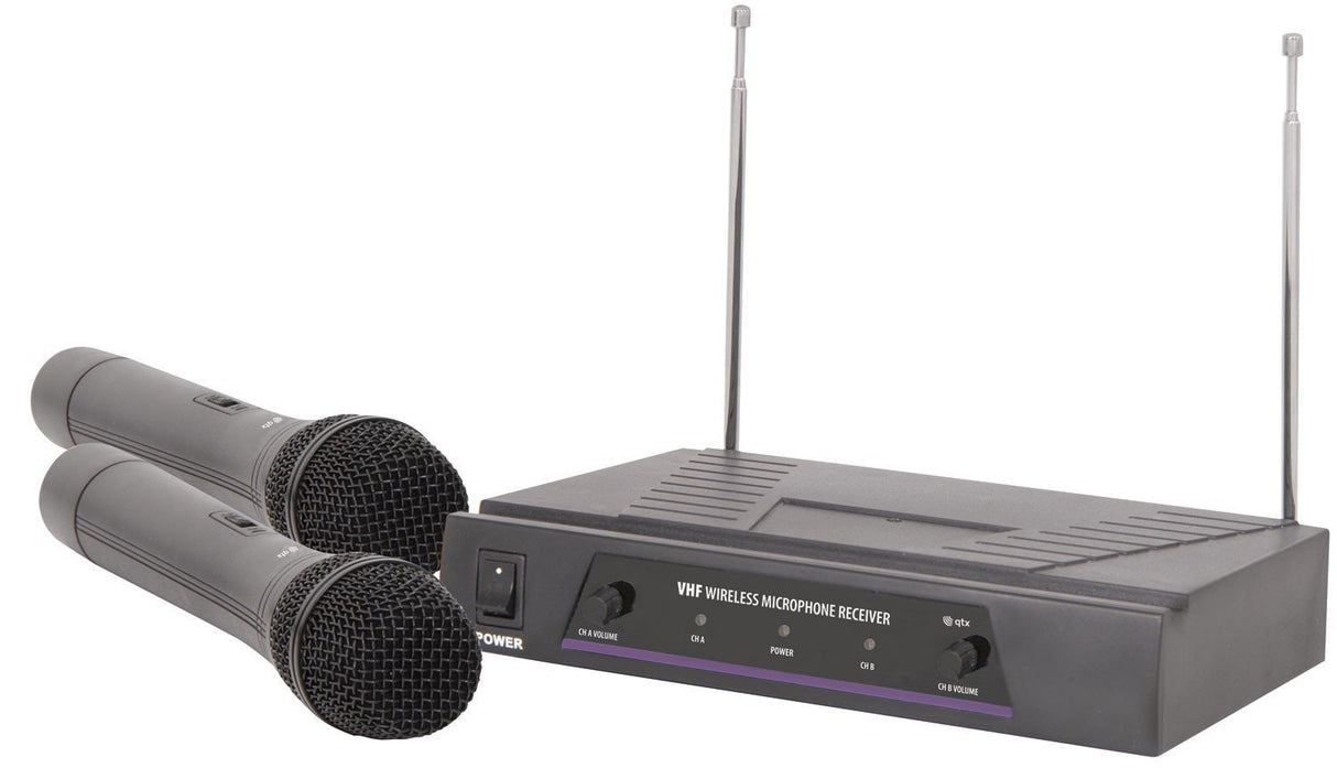 VH2 Sistema de Microfone Wireless 2 Canais - VHF - 173,8 + 174,8 MHz