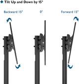 Suporte TV chão Móvel com rodas 32" - 85" - 60kg