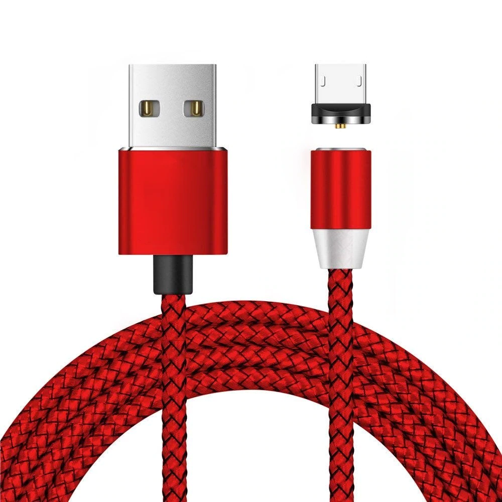 Cabo Magnético USB C / Micro USB / Lightning Ultra Resistente Nylon Trançado
