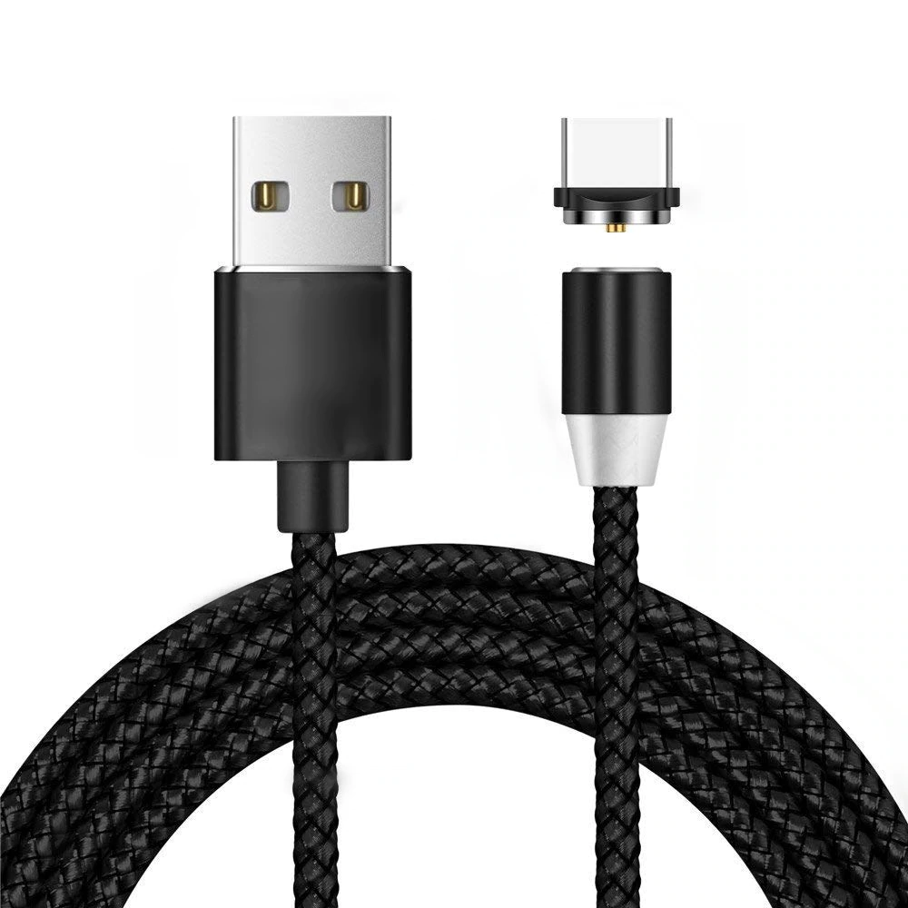 Cabo Magnético USB C / Micro USB / Lightning Ultra Resistente Nylon Trançado