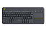 Teclado Wireless Logitech K400 Plus + Touchpad Preto