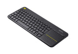 Teclado Wireless Logitech K400 Plus + Touchpad Preto