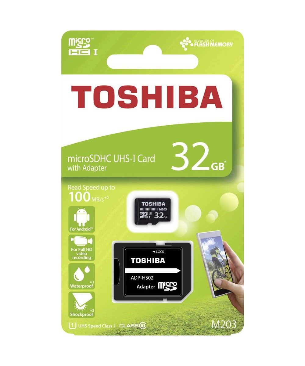 Toshiba Cartão Micro SD 32GB com Adaptador - SDHC M204