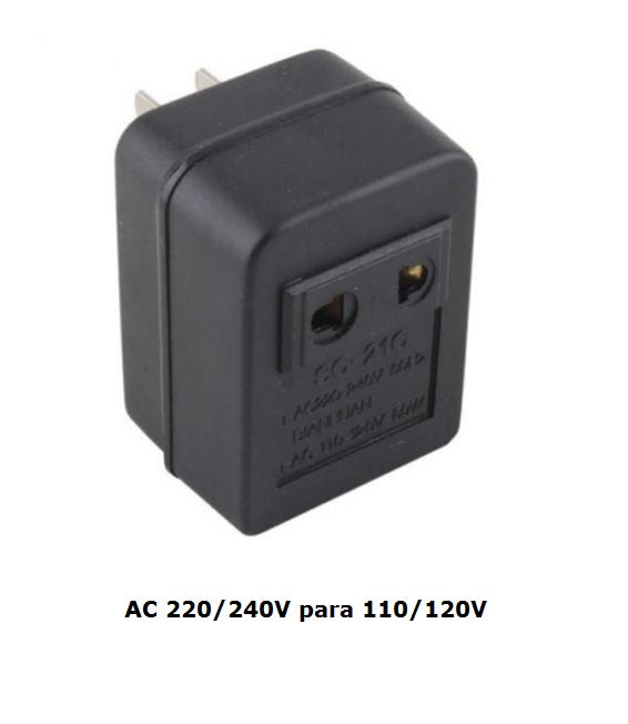 Adaptador Conversor de Voltagem - Transformador de Tensão Elétrica 220V para 110V (50W) - Multi4you®
