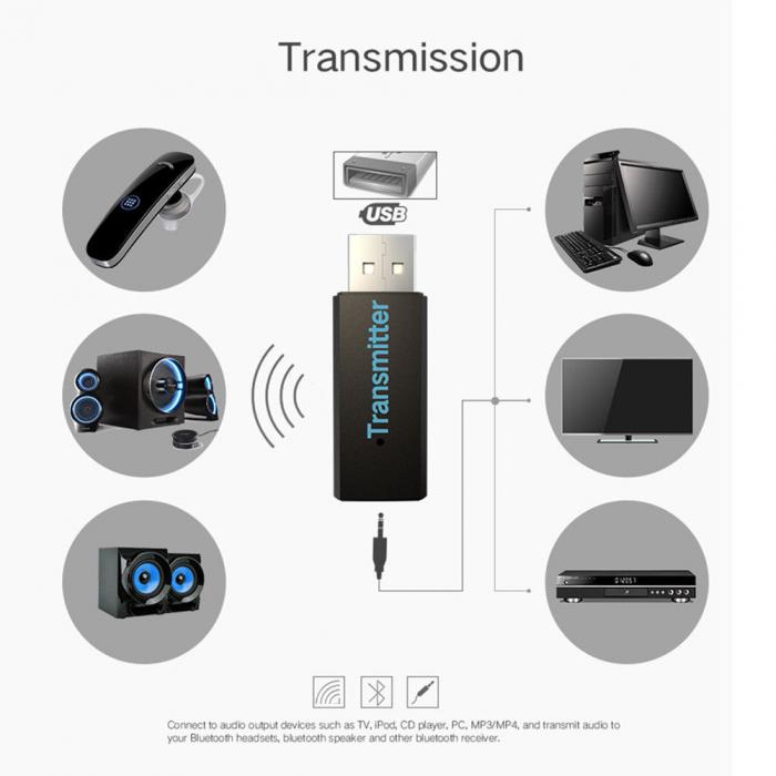 Transmissor Áudio Bluetooth USB - Multi4you®