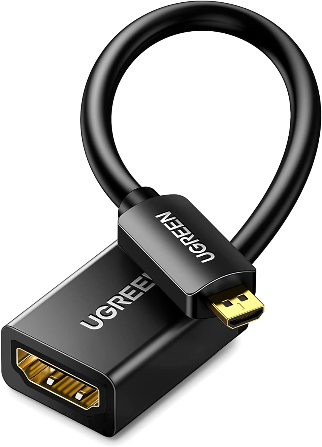 Ugreen Adaptador Micro HDMI Macho para HDMI Femea 3D 4K - 20cm