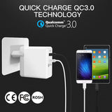Carregador Vention de Viagem USB Qualcomm Quick Charger 3.0 - Fast Charger