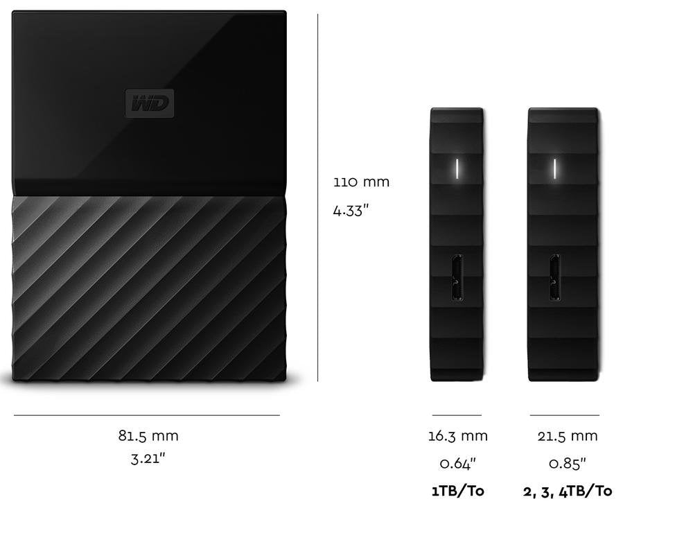 WD Disco Externo com Capacidade 4TB USB / Micro USB 3.0