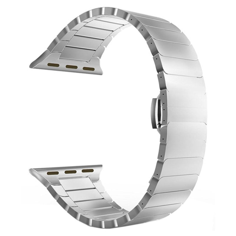 Pulseira de Aço Inoxidável Apple Watch 42/44mm - Compatível com Apple Watch 3/4/5/6/SE (Dourado)