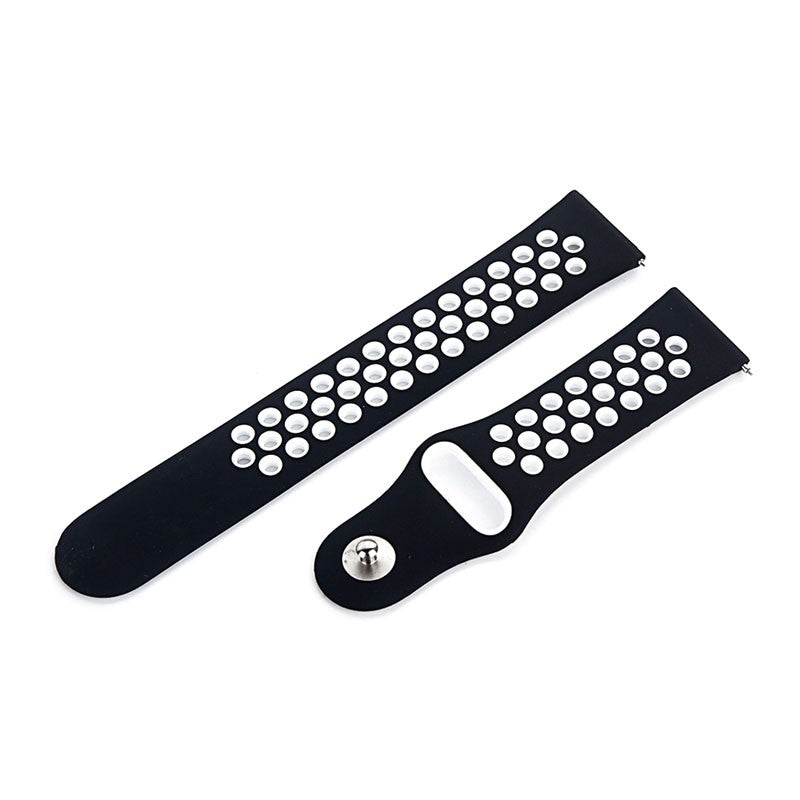 Pulseira de Substituição 22mm Xiaomi Amazfit Stratos 3 / Stratos 2S / Stratos / Pace / GTR 47mm / Ticwatch / Huawei / Samsung (Preto)