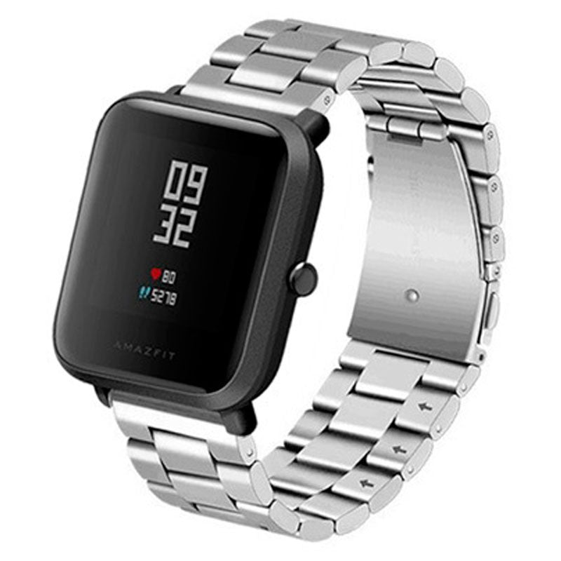 Pulseira de Substituição 20mm Xiaomi Amazfit GTS / Bip / Bip Lite / Bip S / GTR 42mm / Ticwatch / Huawei / Samsung Metal Elos (Prateado)