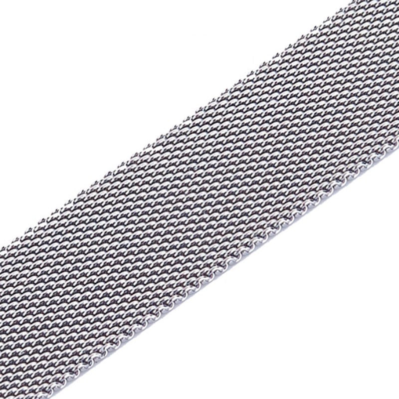 Pulseira Milanesa Apple Watch 42/44mm - compatível com Apple Watch 3/4/5/6/SE (Prateado)