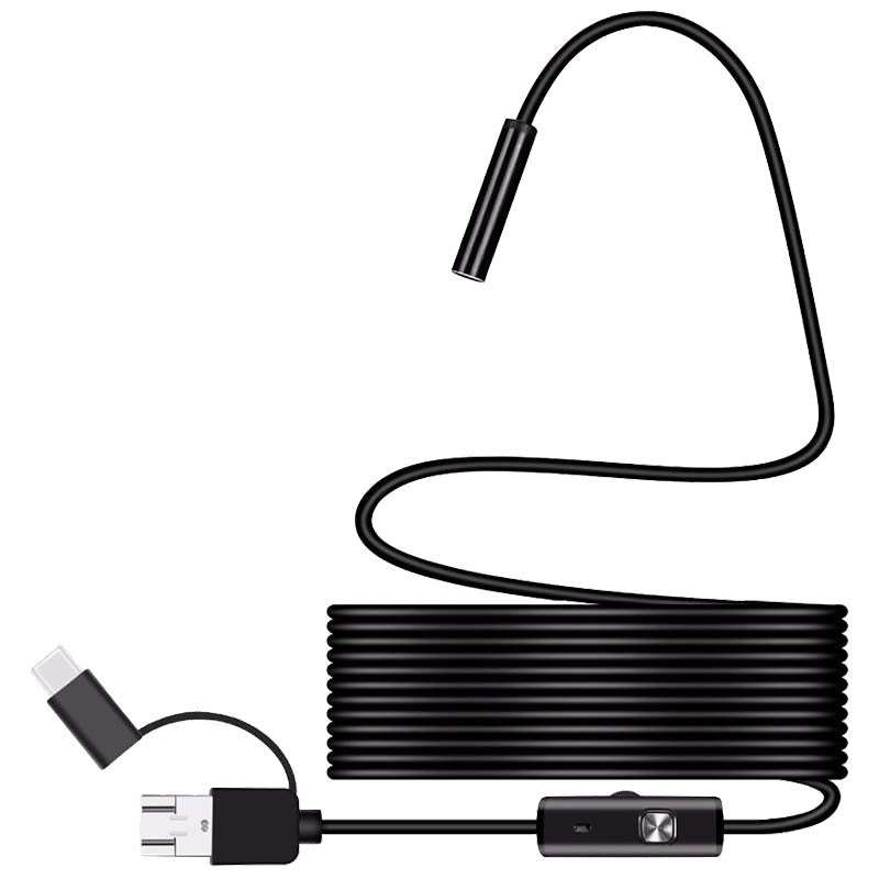Endoscópio Digital para Smartphone 3 em 1 - 7mm/1 metro