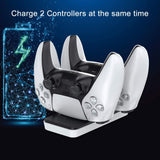 Base Carregamento para Comando PS5 DualSense – Dock Station - Branco