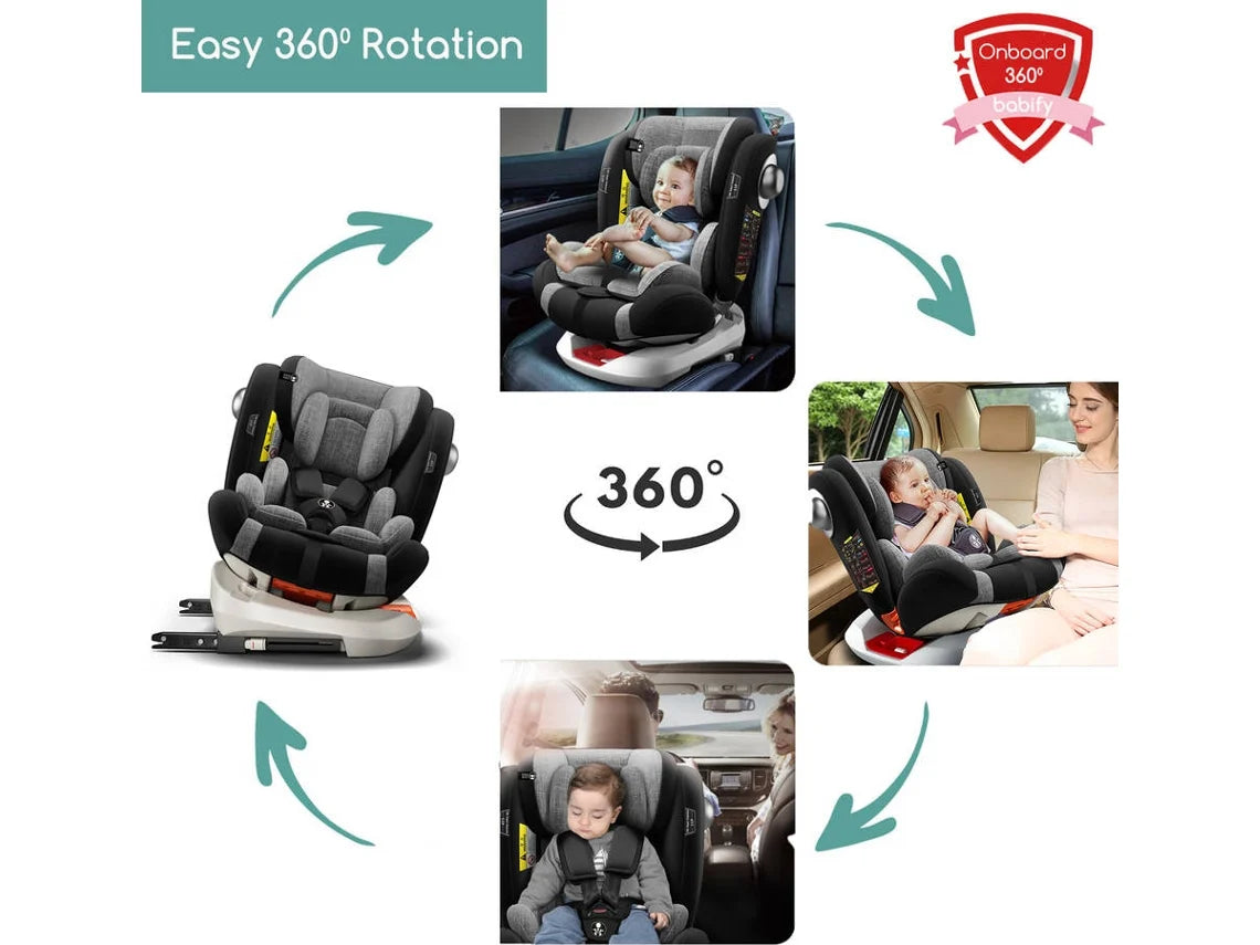 Cadeira Auto Giratório 360º ISOFIX (Grupo 0+/1/2/3) –