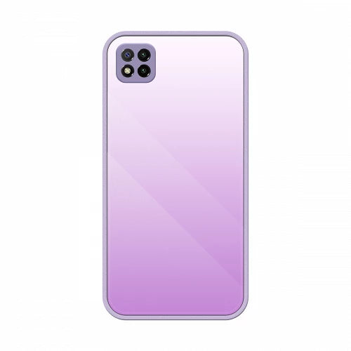 Capa com Tampo de Vidro Lilás para Redmi 9C
