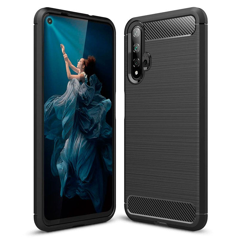 Capa Carbon Ultra Huawei Honor 20 / Huawei Nova 5T (Preto)