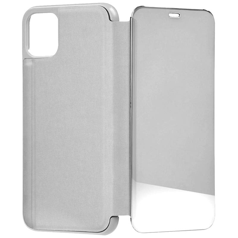 Capa livro Smart Mirror iPhone 12 / iPhone 12 Pro (Prateado)