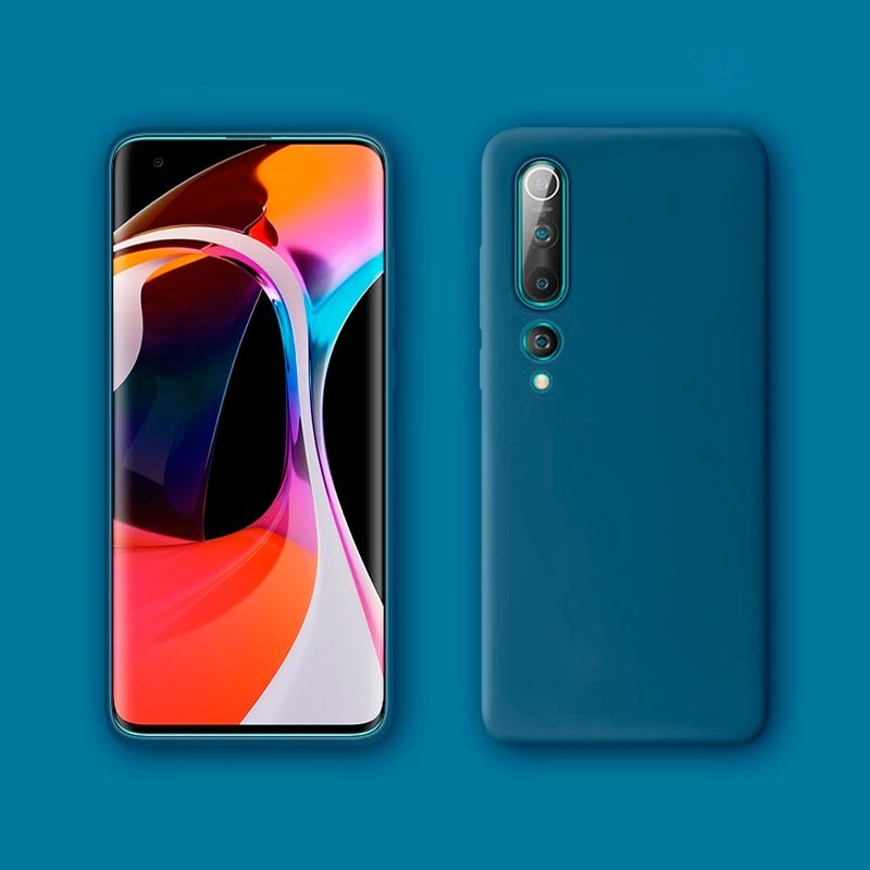 Capa Xiaomi Mi 10 Pro Liquid Premium (Azul escuro)