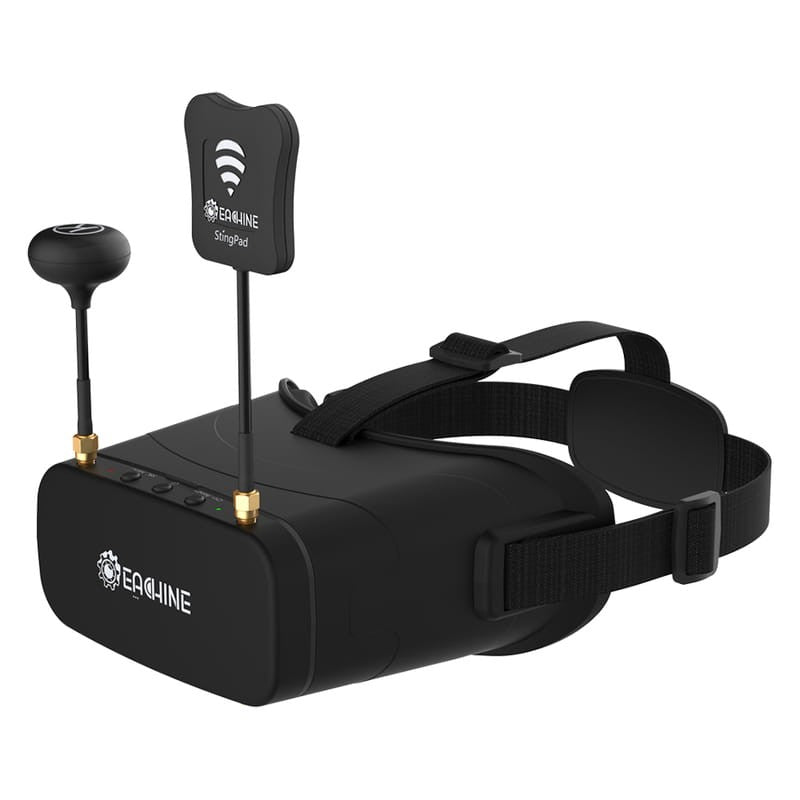 Óculos FPV Eachine EV800DM HD 5.8GHz 40CH com DVR integrado
