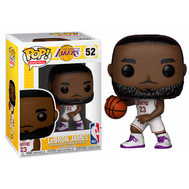 Figura Funko POP NBA Lakers Lebron James White Uniform