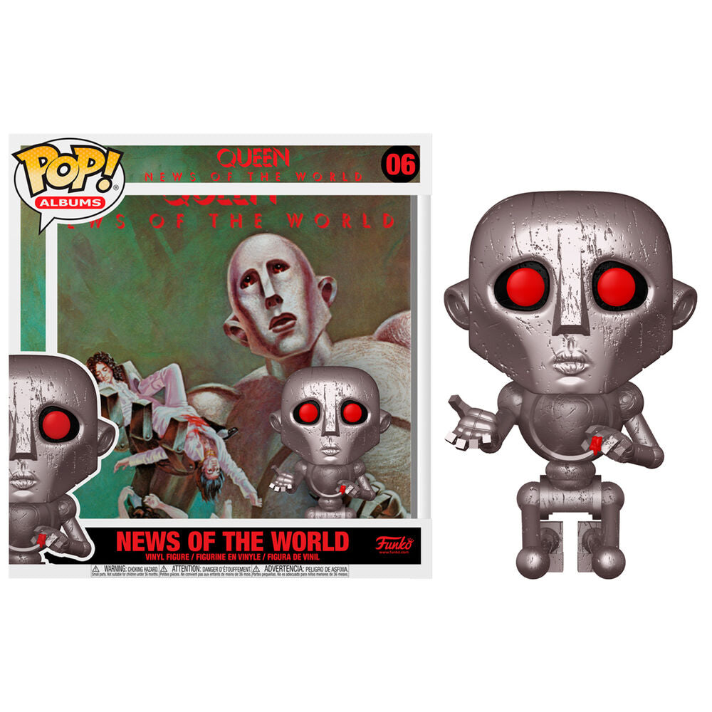 Figura Funko POP Queen News of the World with Album Case