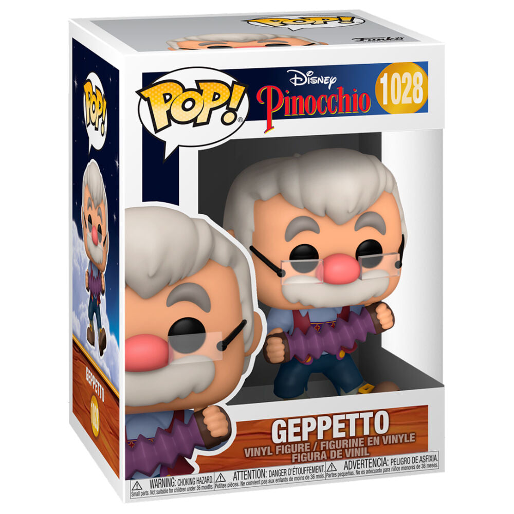 Figura Funko POP Disney Pinocho Geppetto with Accordion