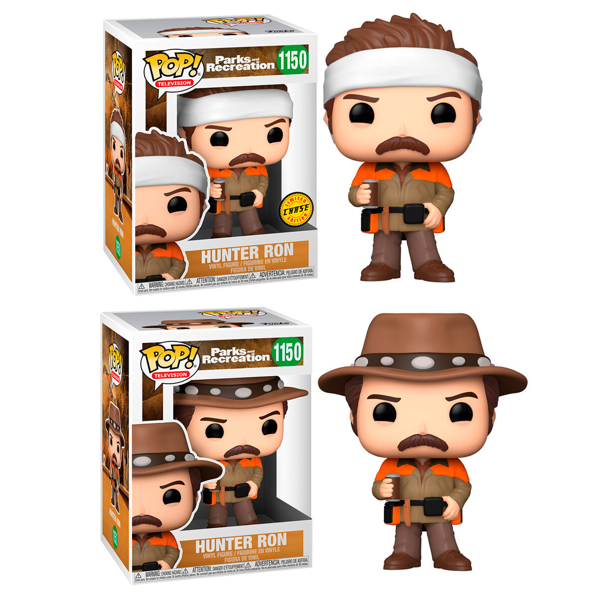 Figura Funko POP Parks and Rec Hunter Ron 5 + 1 Chase