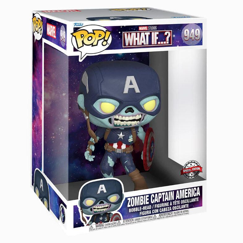 Figura Funko POP Marvel What If Zombie Captain America Exclusive 25cm