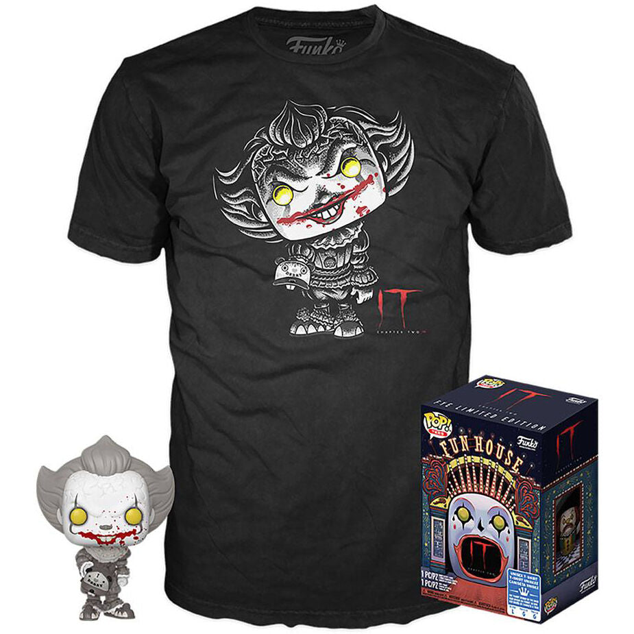 Set Figura Funko POP & Tee IT 2 Pennywise Exclusive M