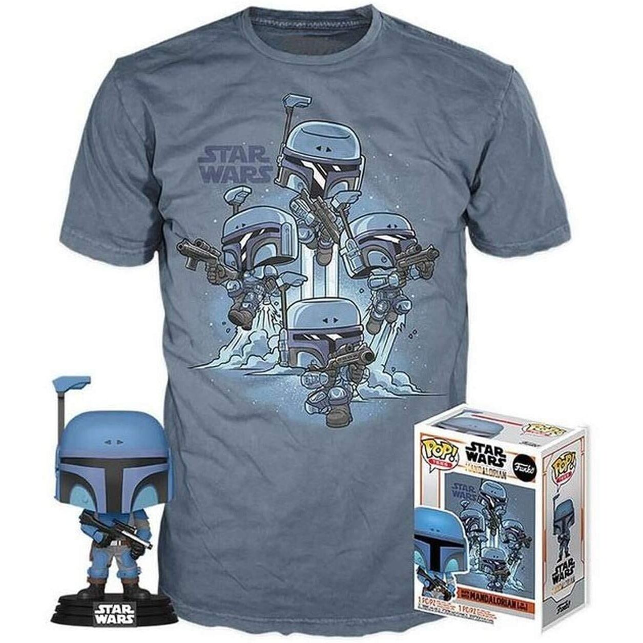 Set Figura Funko POP & Tee Star Wars Mandalorian L