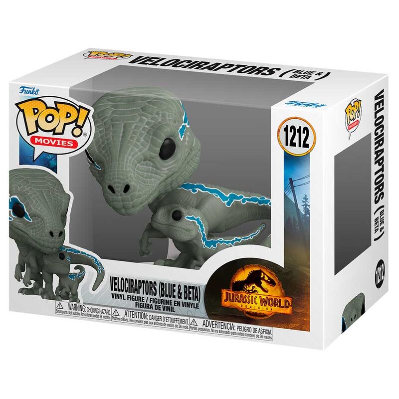 Figura Funko POP Jurassic World 3 Velociraptors Blue & Beta