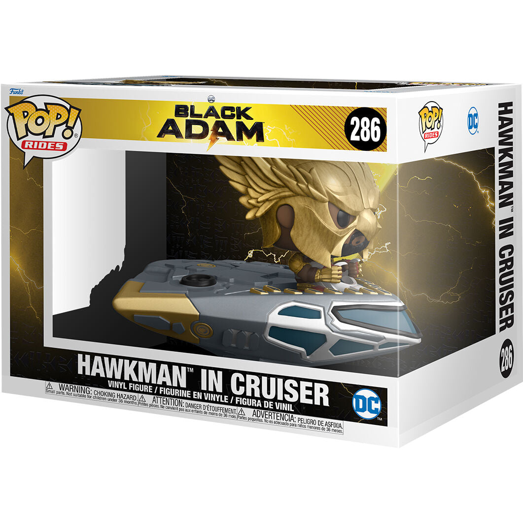 Figura Funko POP DC Comics Black Adam Hawkman in Cruiser