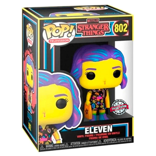 Figura Funko POP Stranger Things Eleven in Mall Outfit Black Light Exclusive