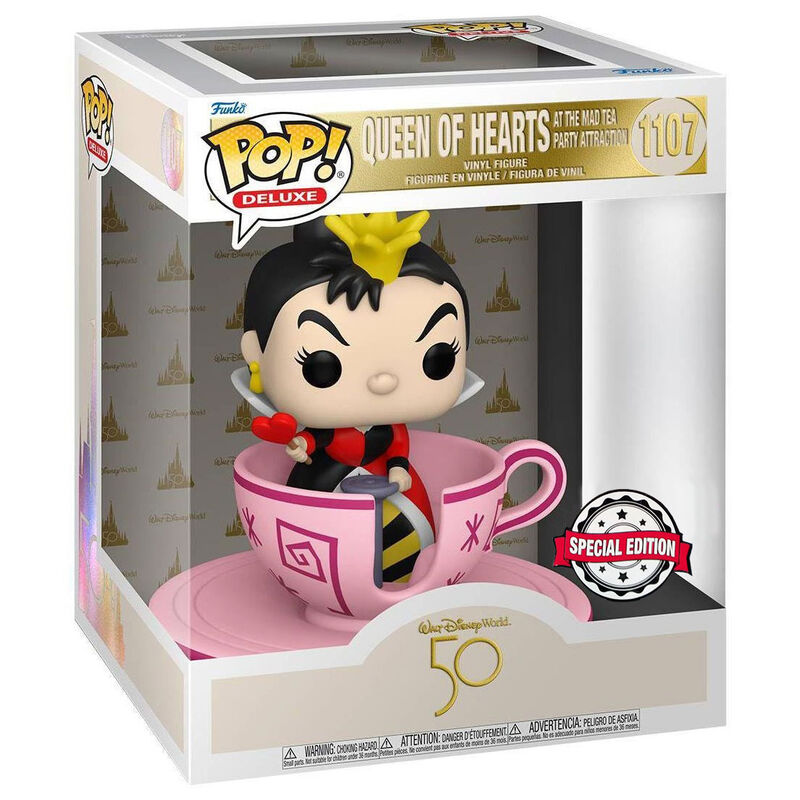 Figura Funko POP Walt Disney World 50th Queen of Hearts at mad tea party Exclusive