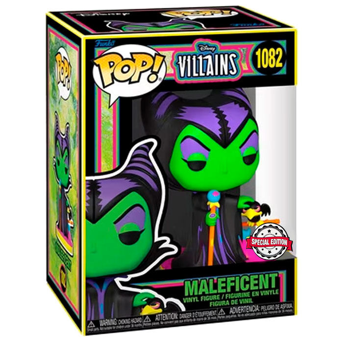 Figura Funko POP Disney Villains Maleficent Black Light Exclusive