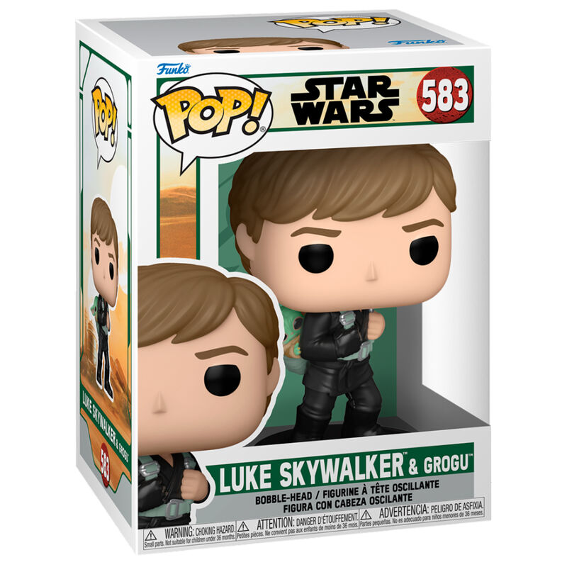 Figura Funko POP Star Wars El Libro de Boba Fett 2 Luke Skywalker & Grogu