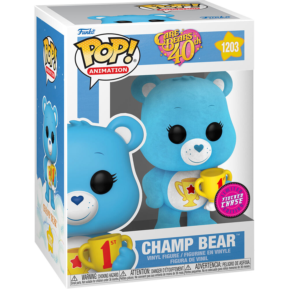 Figura Funko POP Care Bears 40th Anniversary Champ Bear Chase