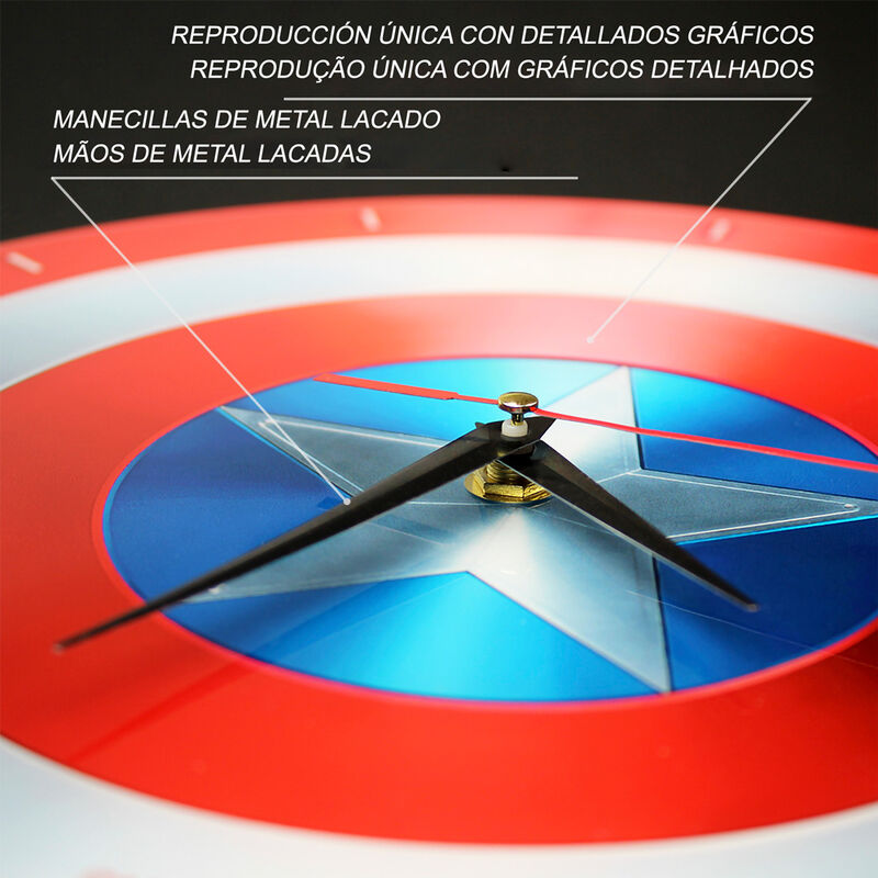 Relógio de parede Capitão América