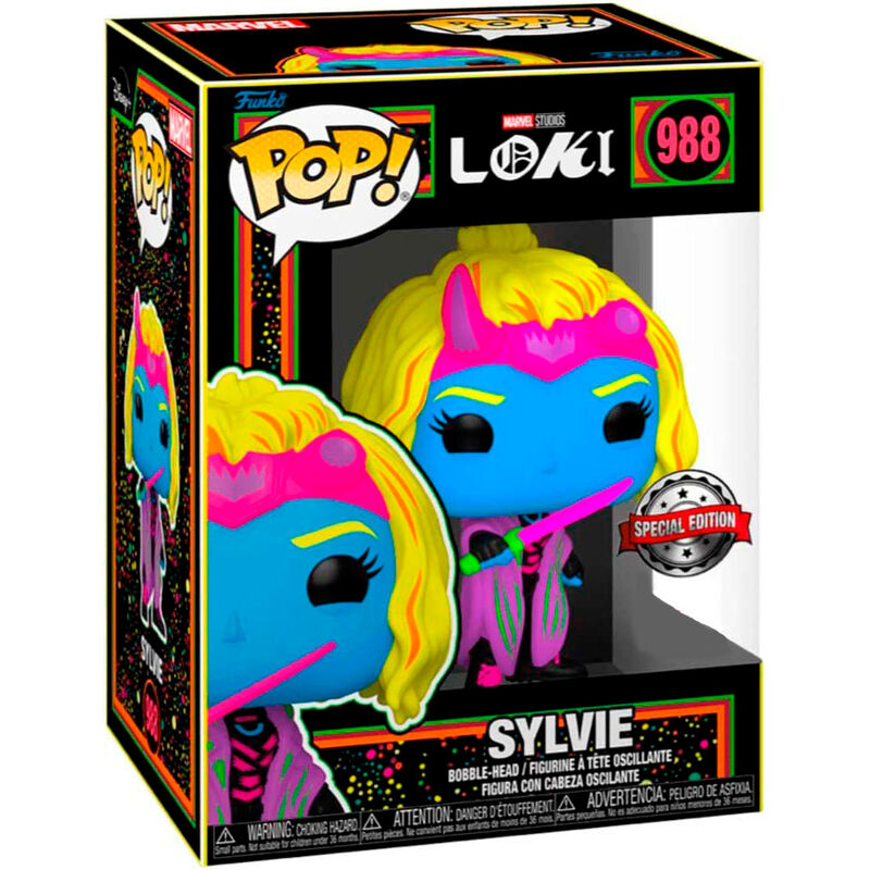 Figura Funko POP Marvel Loki Silvye Black Light Exclusive