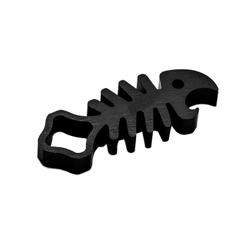 Chave Inglesa Alumínio CNC Estilo Peixe - Acessórios para Câmaras Desportivas (Preto)