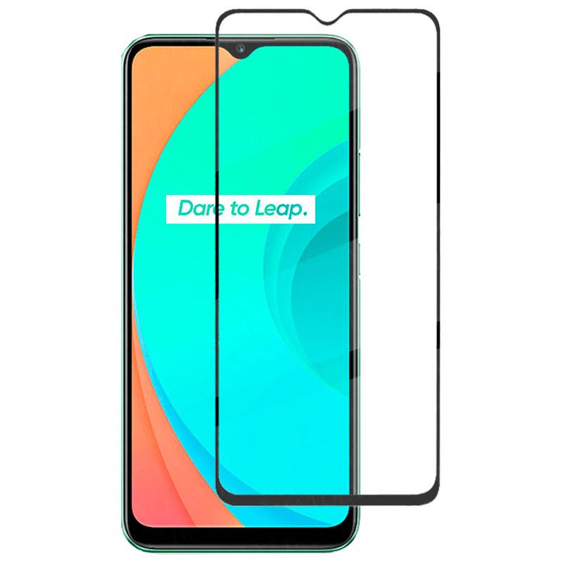 Protetor de vidro temperado Realme C15 Full Screen 3D