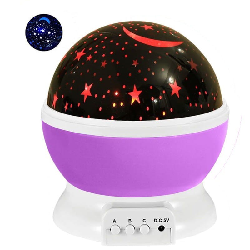 Projetor de Luz Star Laser DH-178 Moon (Violeta)