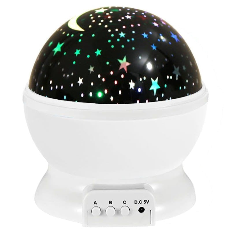 Projetor de Luz Star Laser DH-178 Moon (Branco)