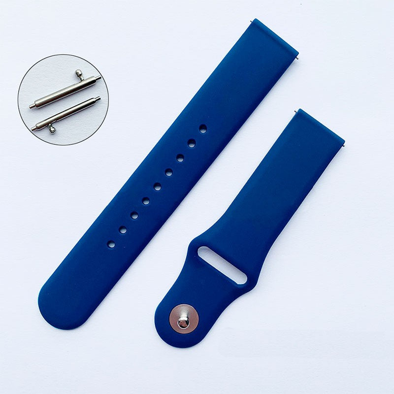 Pulseira de Substituição 20mm Xiaomi Amazfit GTS / Bip / Bip Lite / Bip S / GTR 42mm / Ticwatch / Huawei / Samsung Elegance Silicone (Azul escuro)
