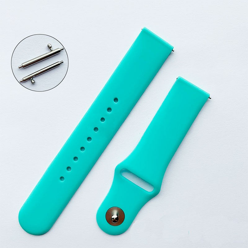 Pulseira de Substituição 20mm Xiaomi Amazfit GTS / Bip / Bip Lite / Bip S / GTR 42mm / Ticwatch / Huawei / Samsung Elegance Silicone (Turquesa)