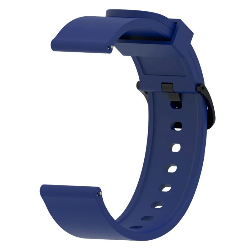 Pulseira de Substituição 20mm Xiaomi Amazfit GTS / Bip / Bip Lite / Bip S / GTR 42mm / Ticwatch / Huawei / Samsung Silicone Gum (Azul escuro)