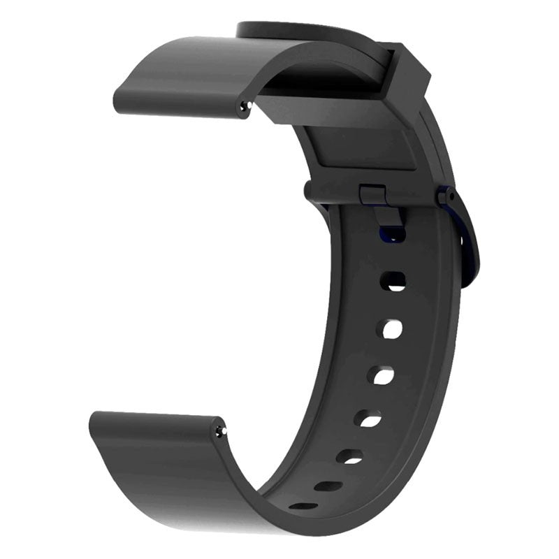 Pulseira de Substituição 20mm Xiaomi Amazfit GTS / Bip / Bip Lite / Bip S / GTR 42mm / Ticwatch / Huawei / Samsung Silicone Gum (Preto)